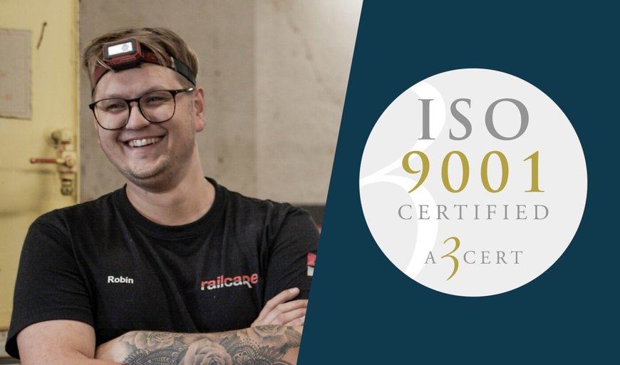 Railcare Locomotive Workshop is ISO 9001-certified